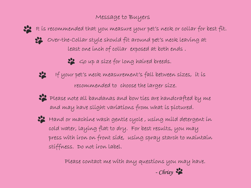 Dog Bandana: Sloppy Kisser Lips & Paws, Over the Collar or Scrunchie