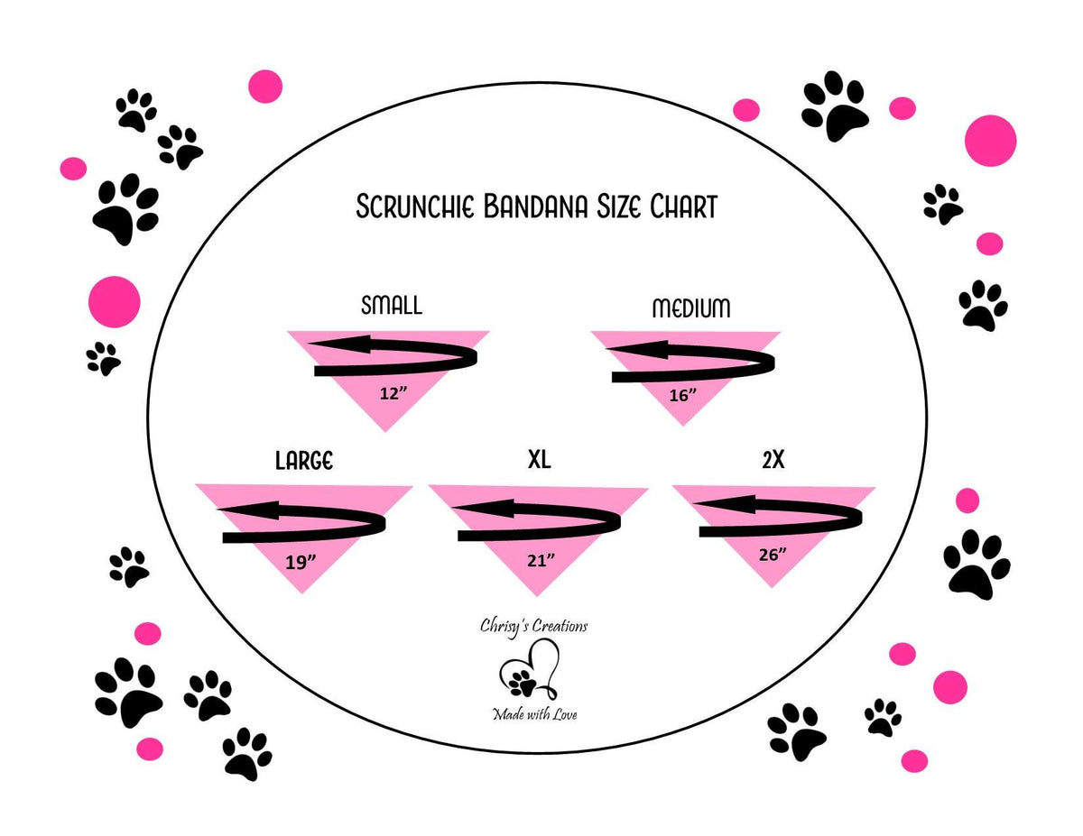 Patriotic Watermelon Scrunchie Dog Bandana: Red, White, Blue Summer Fruit