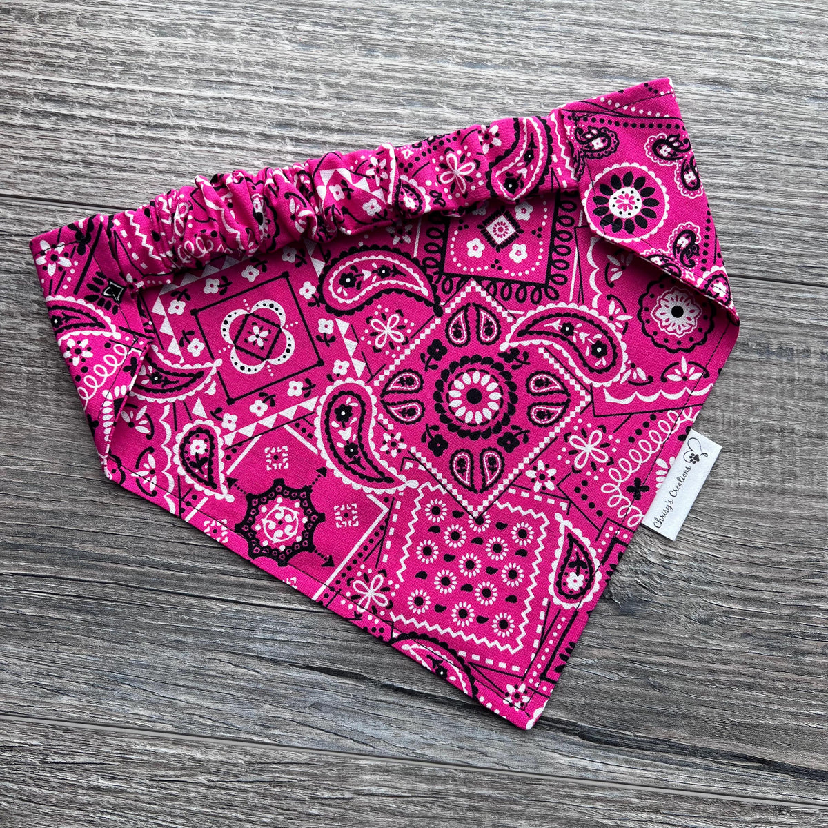 Paisley Dog Bandana; Scrunchie, Southwestern Cowboy, Original