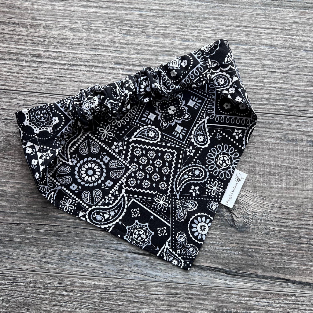 Paisley Dog Bandana; Scrunchie, Southwestern Cowboy, Original