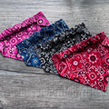 Paisley Dog Bandana; Scrunchie, Southwestern Cowboy, Original