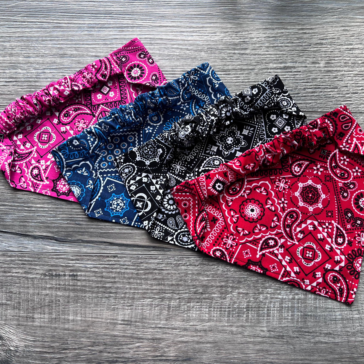 Paisley Dog Bandana; Scrunchie, Southwestern Cowboy, Original