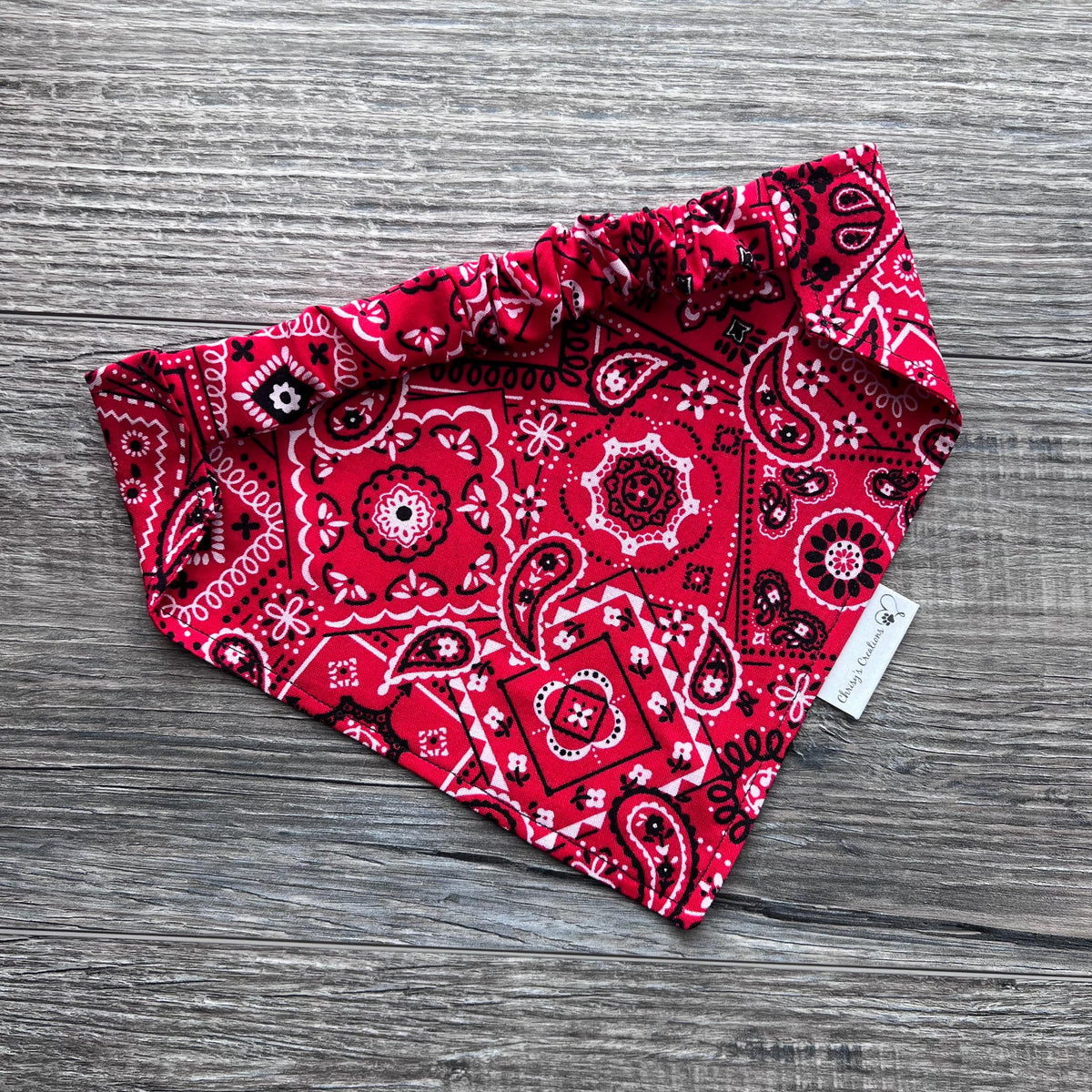 Paisley Dog Bandana; Scrunchie, Southwestern Cowboy, Original
