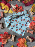 I Woof Fall Dog Bandana: Scrunchie, Autumn, Leaves, Paws