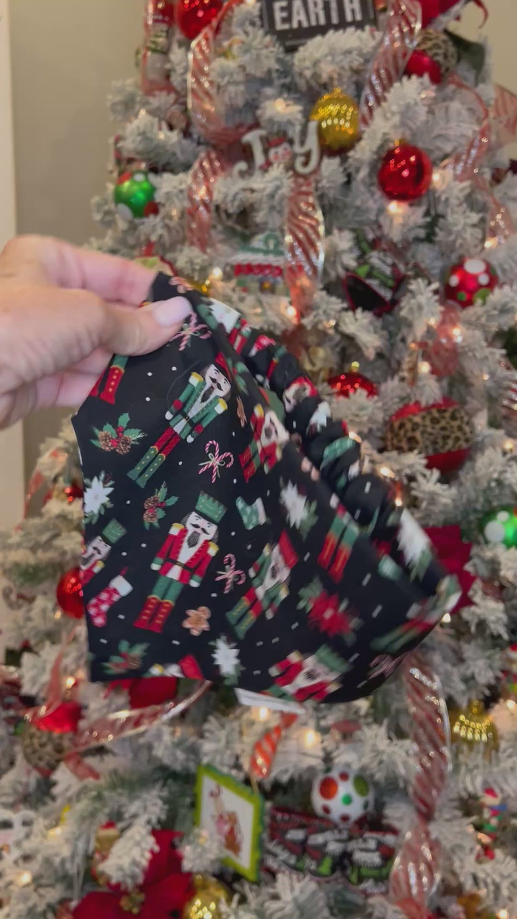 Christmas Nutcracker Dog Bandana: Scrunchie - Holiday  Toy Soldier
