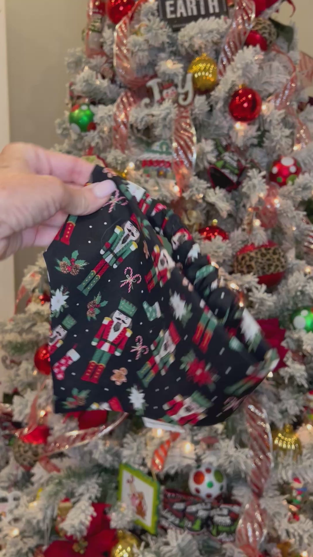 Christmas Nutcracker Dog Bandana: Scrunchie - Holiday  Toy Soldier
